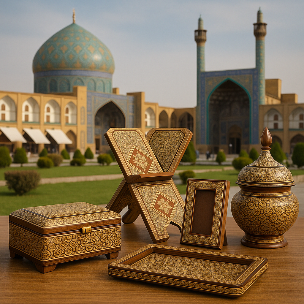 جدیدترین محصولات چوبی صنایع دستی خاتم کاری در اصفهان